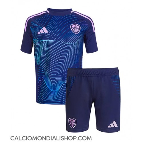 Maglie da calcio Leeds United Terza Maglia Bambino 2024-25 Manica Corta (+ Pantaloni corti)